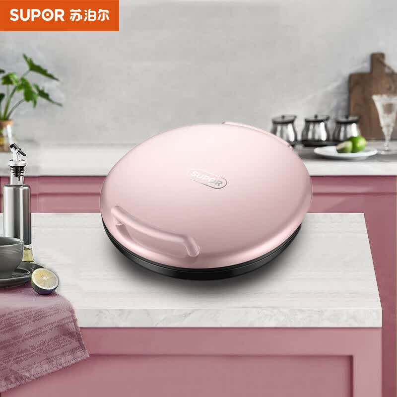 苏泊尔（SUPOR）JJ34A50家用双面加热煎烤机加深烤盘1500W大火力烙饼锅煎烤机电饼铛