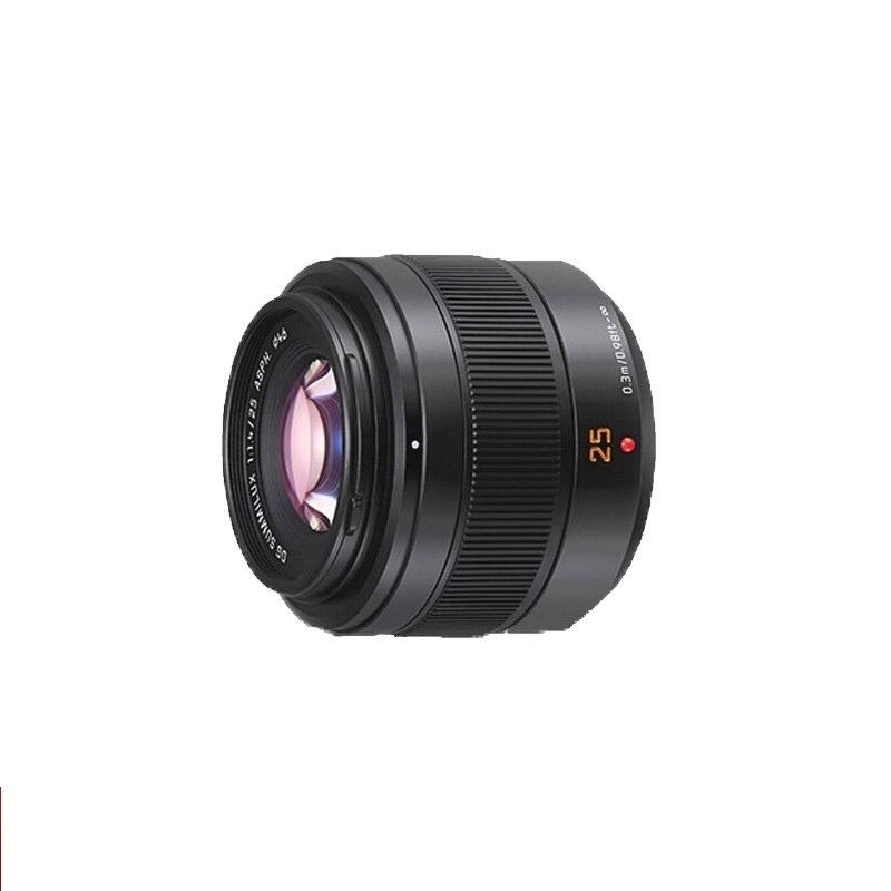 松下(Panasonic)镜头微单照相机定焦镜头 25mm F1.4二代镜头（三年质保）