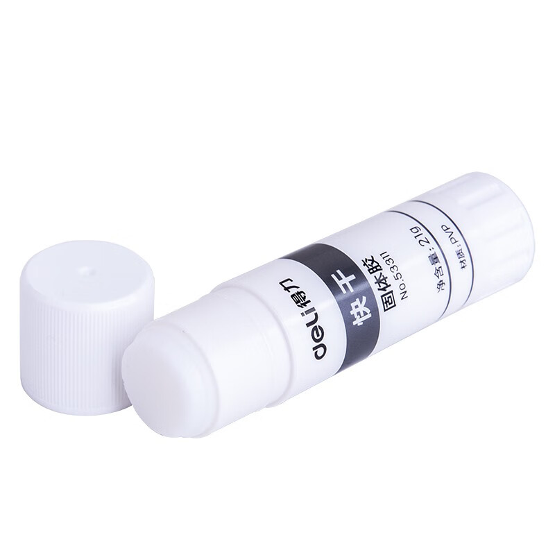 得力（deli）53311 PVP固体胶21g快干粘性好diy手工胶棒胶水办公文具固体胶棒