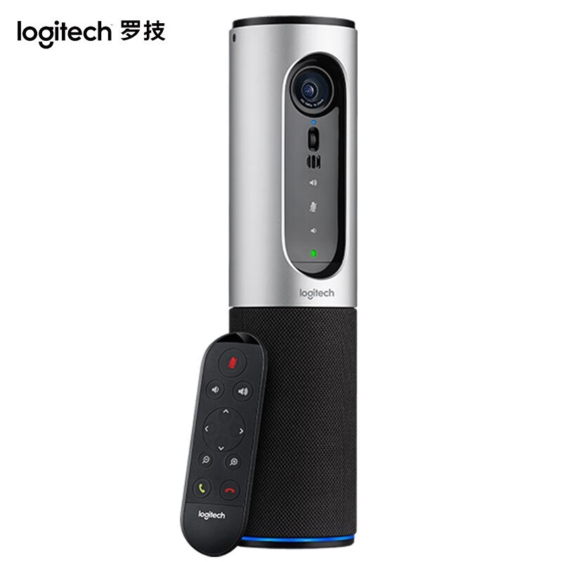 罗技（Logitech）CC2000e 高清会议网络摄像头 适用1-6人视频会议系统 移动便携摄像头 黑（两年质保）
