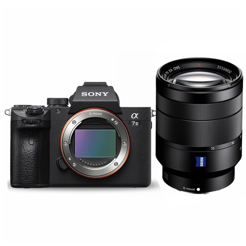 索尼（SONY）ILCE-7M3/a7M3/A73/A7 III全画幅微单数码相机 FE 24-70mm F4 ZA 蔡司镜头 套餐一 基础摄影礼包