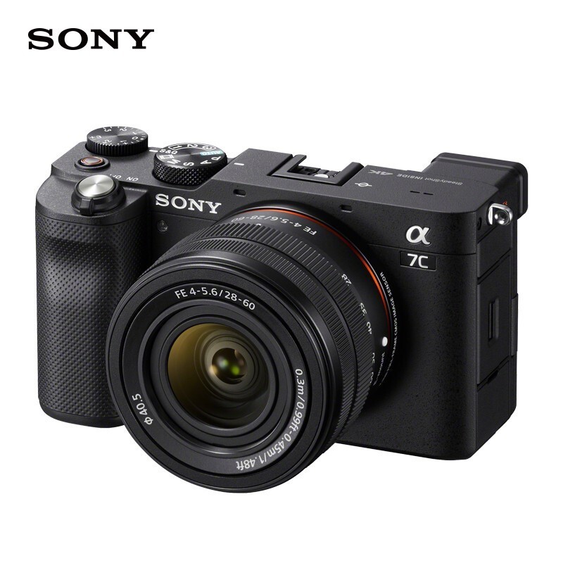 索尼（SONY）Alpha 7C/A7c/a7c全画幅微单数码相机 实时眼部对焦 FE 28-60mm F4-5.6套机 黑色 套餐二