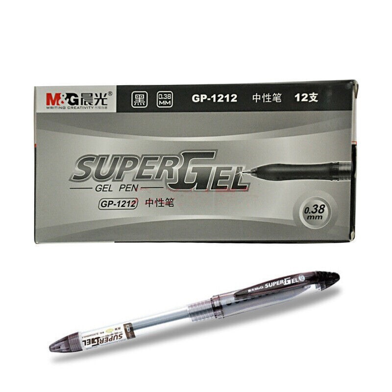 晨光(M&G)GP1212 0.38mm蓝色中性笔 全针管签字笔 GELPEN系列水笔 5盒，60支装