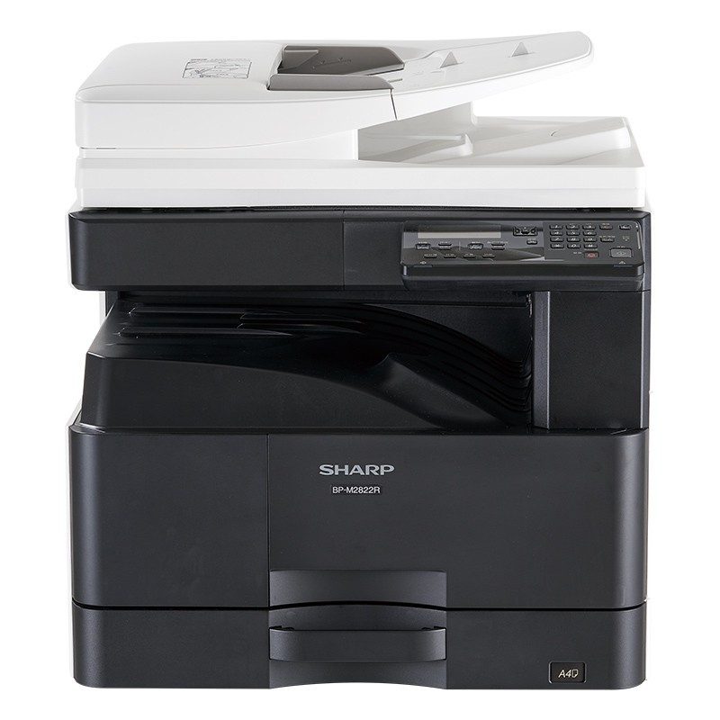 夏普（SHARP）彩色扫描A3A4双面复印机黑白激光网络复合机 BP-M2822R标配（输稿器、双面器、网络打印）