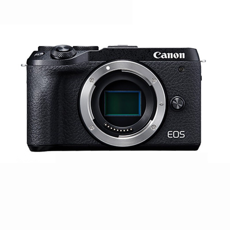 佳能（Canon）EOS M6 MARK II微单反美颜自拍数码相机 二代vlog高清相机 单机身/不含镜头 黑色 套餐四