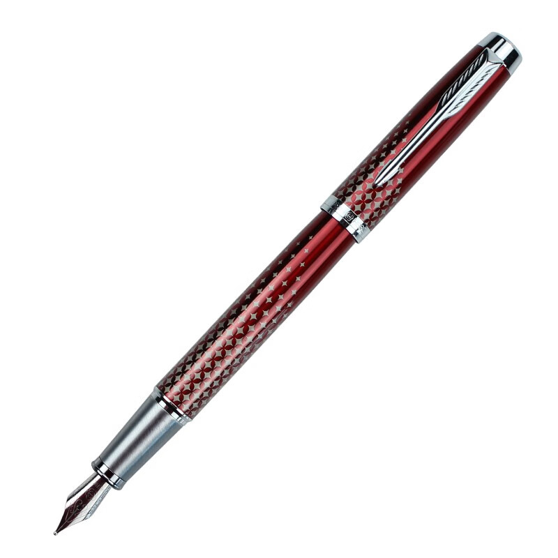 英雄（HERO）钢笔8201 火红色墨水笔墨囊礼盒签字笔礼品套装