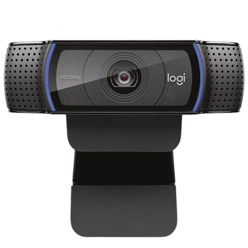 罗技（Logitech）C920 PRO 高清美颜摄像头 直播摄像头 视频会议网络教学 黑（两年质保）