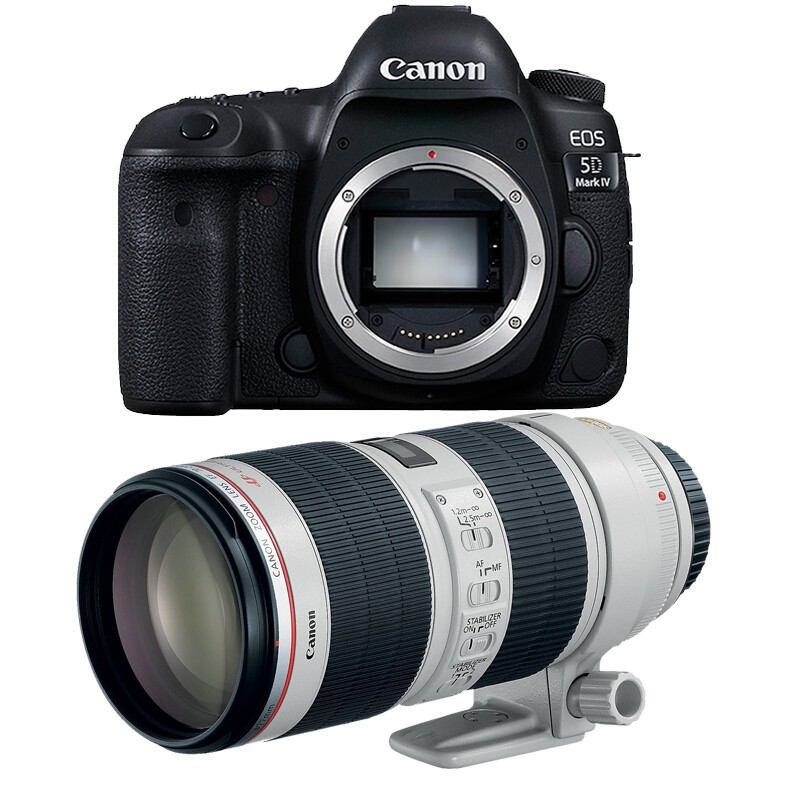 佳能（Canon） EOS 5D Mark IV/5D4全画幅单反相机 EOS 5D IV EF 70-200 F2.8 IS III USM 套餐二