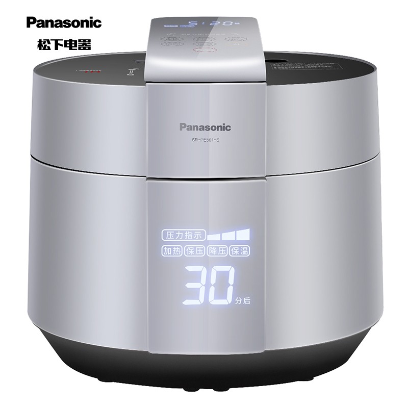 松下（Panasonic）5L大容量 家庭用电饭锅 1-8人 IH电磁加热电压力饭煲 米量