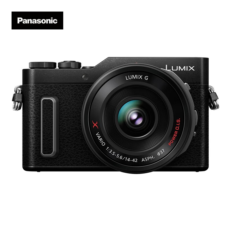 松下（Panasonic）GF10X 微单相机 数码相机电动镜头微单套机（14-42mm）美颜自拍黑色 +64G卡（3年质保）