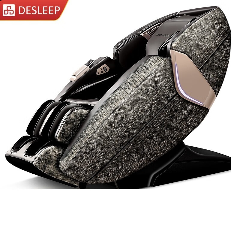 迪斯（Desleep）按摩椅家用全身豪华零重力按摩椅全自动多功能电动按摩椅子3D智能太空舱T500L 鳄鱼纹