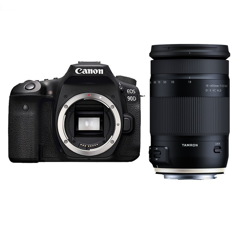 佳能（Canon）EOS 90D Vlog中端数码单反相机 4K拍摄 腾龙18-400mm II VC全能防抖套装 套餐二