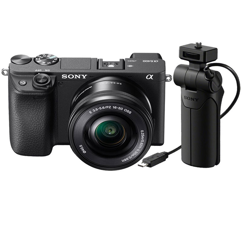 索尼（SONY）ILCE-6400/a6400 微单数码相机Vlog视频数码相机拆 E 16-50mm+GP-VPT1手柄（2年质保）