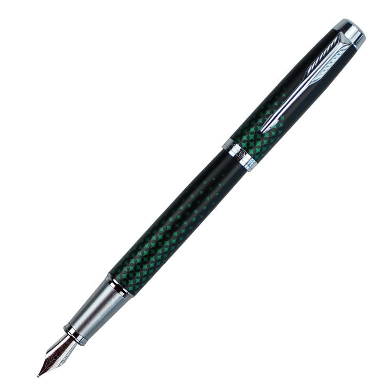 英雄（HERO）钢笔8201 绿色墨水笔墨囊礼盒签字笔礼品套装