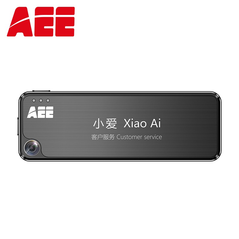 AEE DSJ-P1执法记录仪 胸挂卡片式随身携带便携现场高清1080P现场小巧轻薄记录仪 标配128G