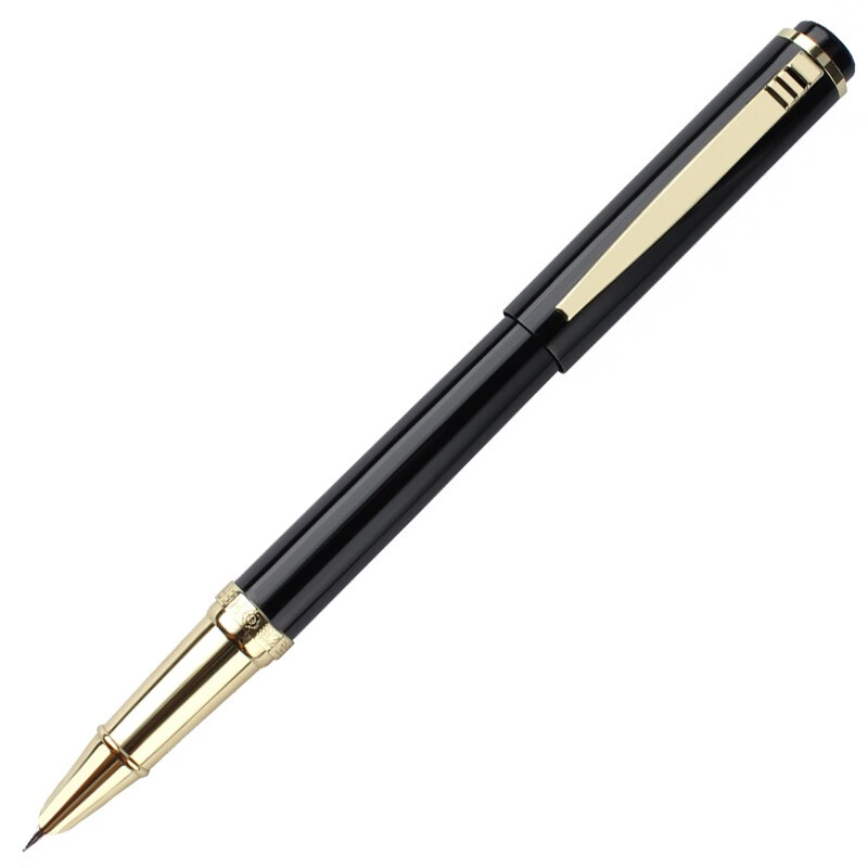 英雄（HERO）钢笔 P103黑色铱金钢笔暗尖墨水笔F尖