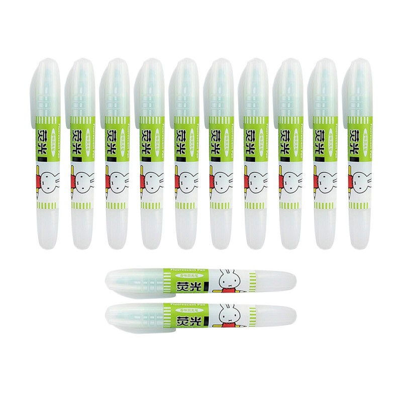 晨光（M&G）荧光笔米菲MF5301绿 2盒，24支装