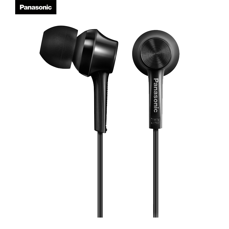 松下（Panasonic）TCM115 入耳式耳机 有线耳机 麦克风  黑色