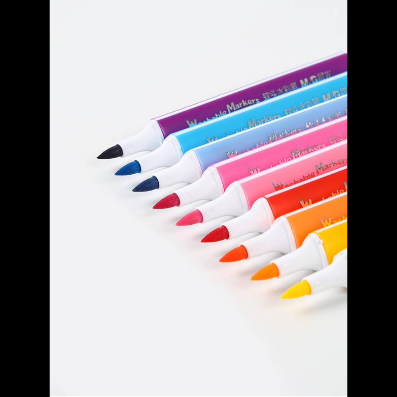 晨光（M&G）Kids食品级软头水彩笔套装24色儿童绘画彩色笔三角杆可水洗ZCPN0385