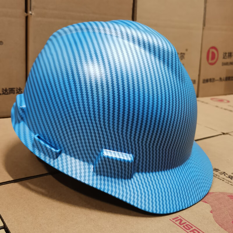 达林韦尔（DARLINGWELL）DL-M105PLUS 碳纤维色工地盔安全帽 防砸 防撞 工程 建筑 碳纤维色亚光蓝