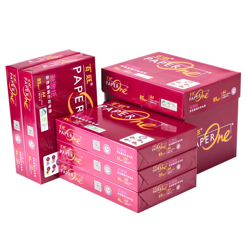 亚太森博（Asia Symbol）百旺85g A4复印纸多功能办公用纸 高清影印 500张