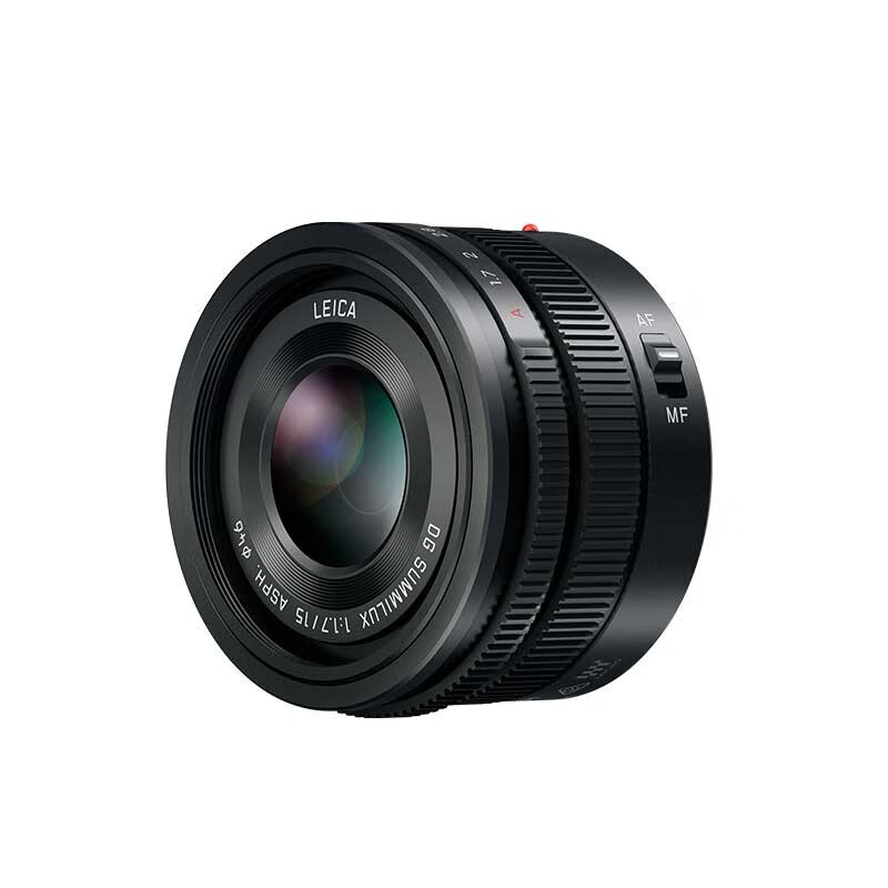 松下（Panasonic） 15mm F1.7微单相机镜头 大光圈人像、静物镜头 H-X015-K 黑色（三年质保）