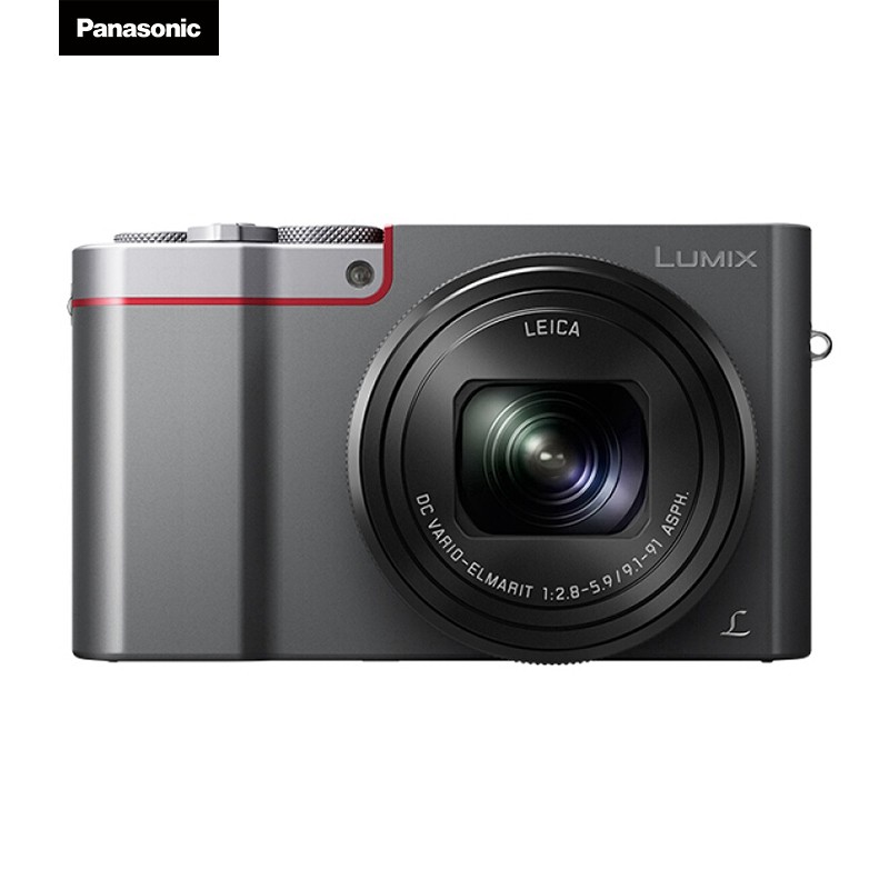 松下（Panasonic）ZS110 1英寸大底数码相机10倍光学变焦 徕卡镜头 4K WIFI 银色 +64G卡（3年质保）