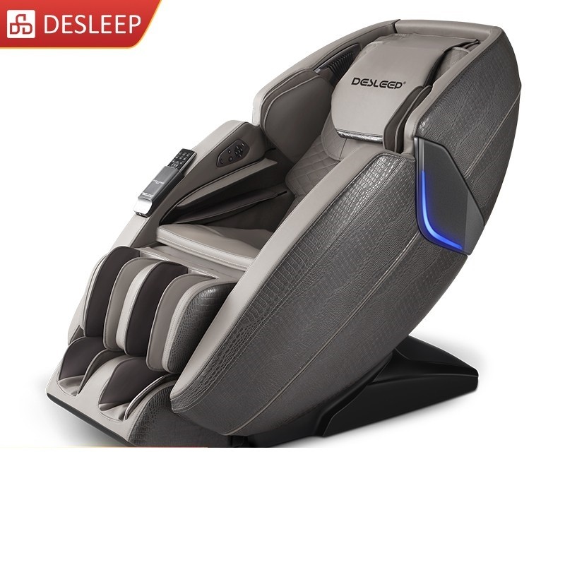 迪斯（Desleep）按摩椅家用全身豪华零重力按摩椅全自动多功能电动按摩椅子3D智能太空舱T500L 灰色