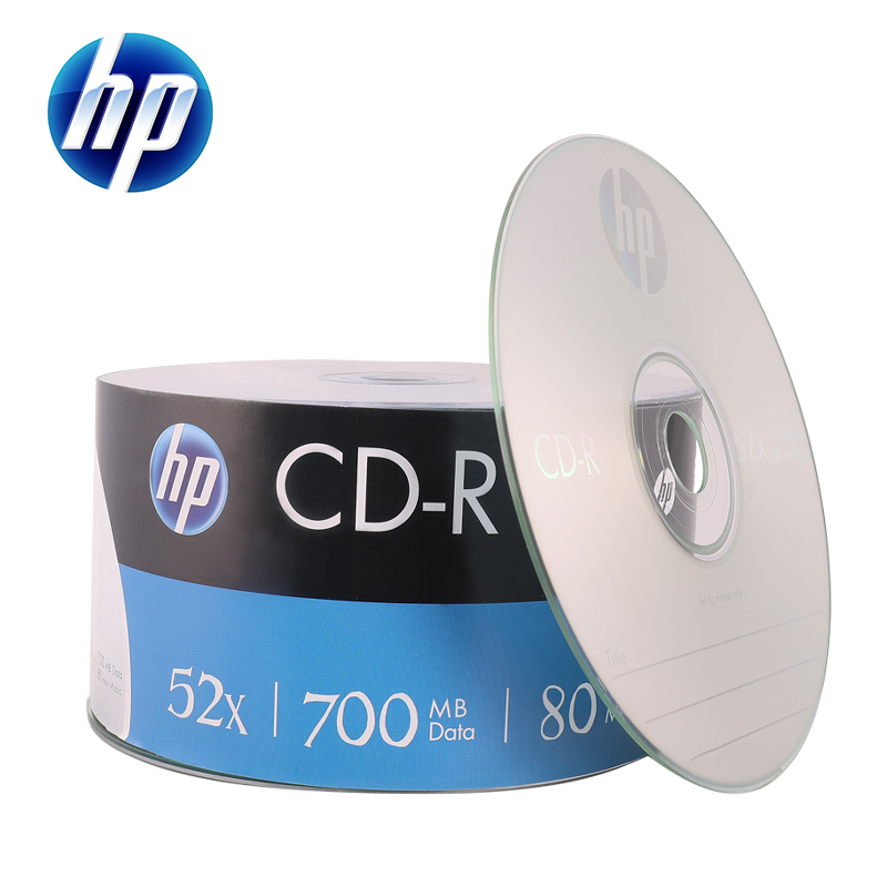 惠普（HP） CD-R光盘/刻录光盘/空白光盘 52速700MB 50片塑封装
