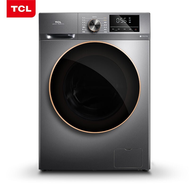 TCL 10公斤直驱全自动变频洗烘一体滚筒洗衣机 1.08洗净比 G100F12-HD