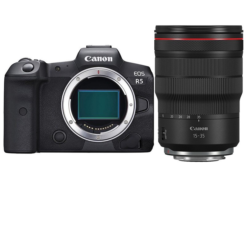 佳能（Canon）EOS R5 全画幅专微 Vlog微单相机 8K视频拍摄 RF15-35mm F2.8 L IS USM套装 官方标配两年质保