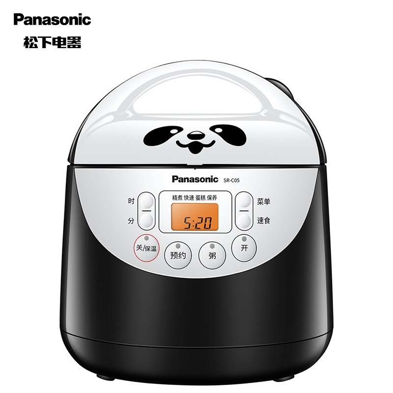 松下（Panasonic）1.5L微电脑电饭煲 熊猫煲 小巧可爱 备长炭厚锅 内胆光滑 米