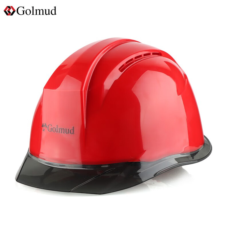 哥尔姆 安全帽工地 GM768 红色 工人 施工作业 安全头盔 帽子 abs 透气 可定制印字