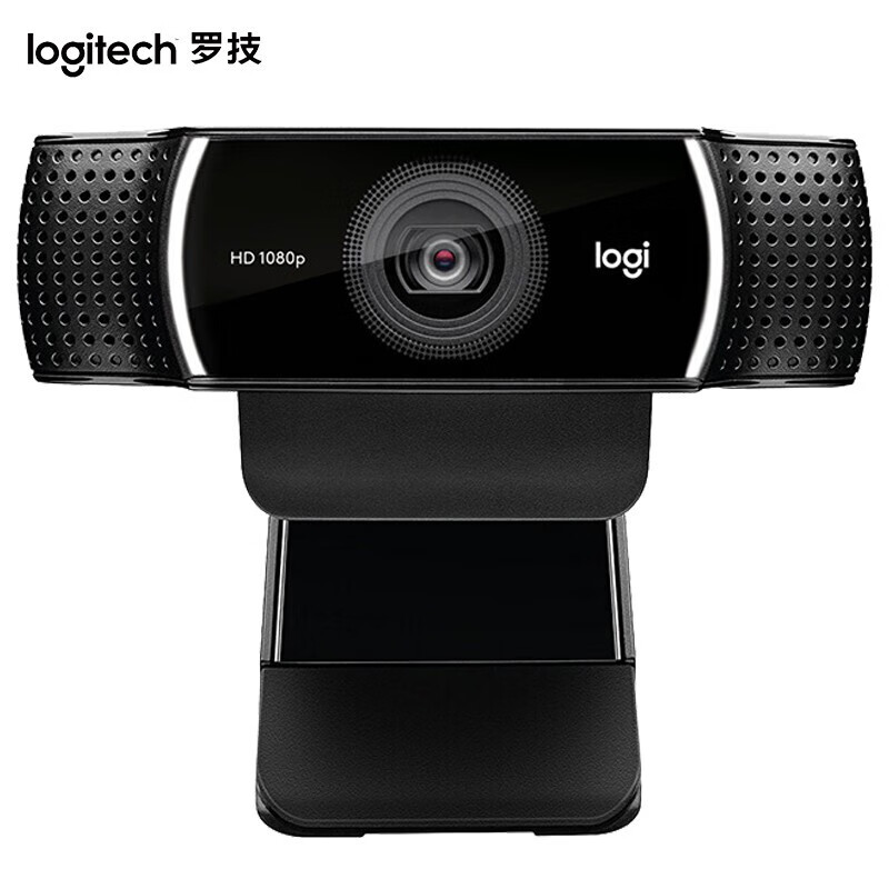 罗技（Logitech） C922高清网络摄像头 美颜主播网红直播摄像头 电脑视频会议网课