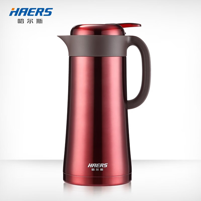 哈尔斯（HAERS）HK-2200-10 保温壶2.2L 红色