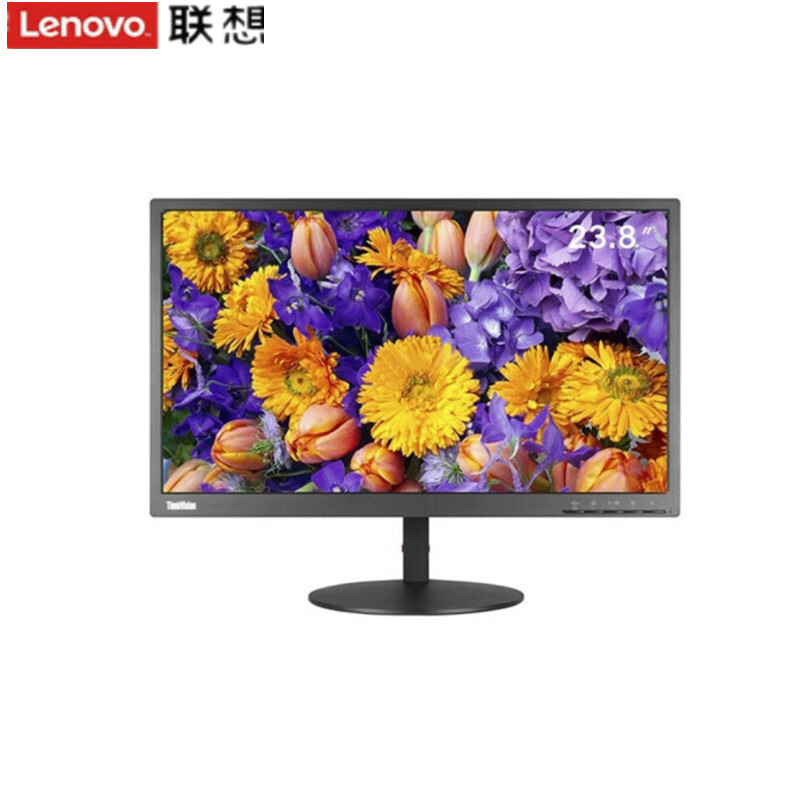 联想（lenovo）商用办公显示器 TE24-10 23.8英寸IPS/FHD窄边框显示器/支持壁挂/VGA+HDIM+DP接口