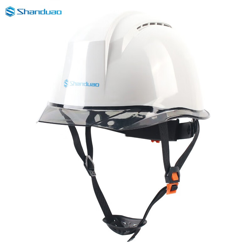 山都澳安全帽 工程 建筑 工地 领导 监理 ABS 安全头盔 可印字 定制D989 白色 均码 1