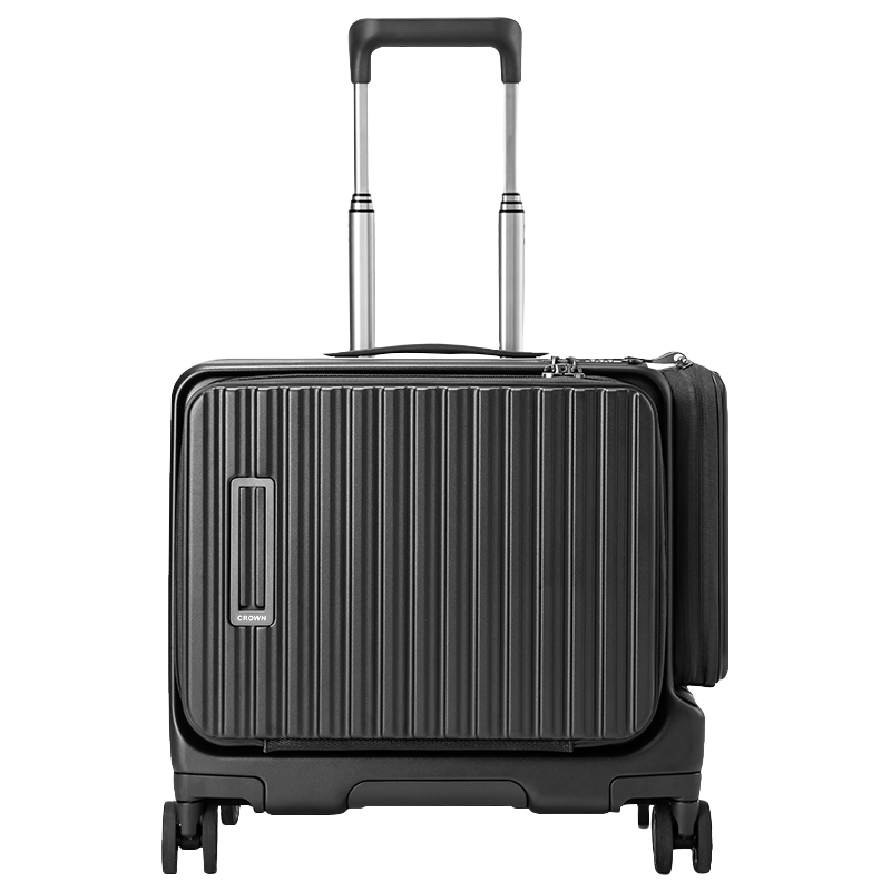 皇冠铝框箱 拉杆箱商务行李箱 旅行箱通用登机箱C-D5301H 铁灰色 20英寸