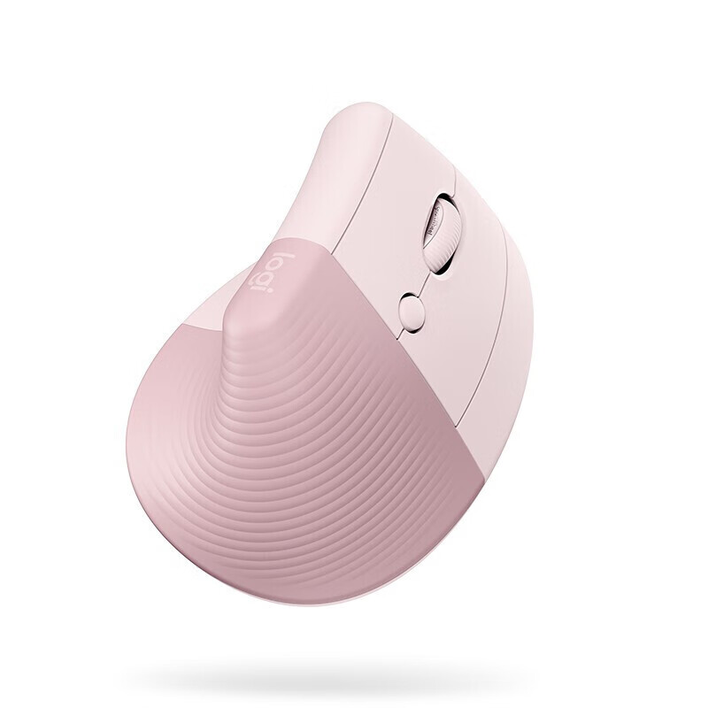 罗技（Logitech）Lift人体工学鼠标 垂直鼠标 小手鼠标 无线蓝牙鼠标 粉
