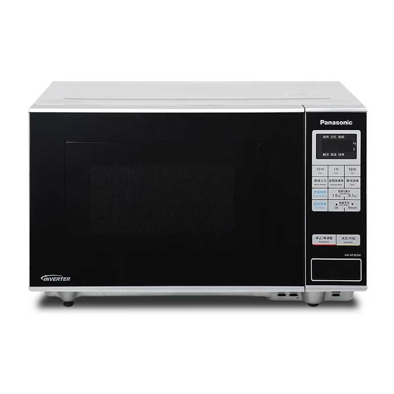 松下（Panasonic）微波炉烤箱家用智能一键感应加热平板式变频微波炉NN-GF362M