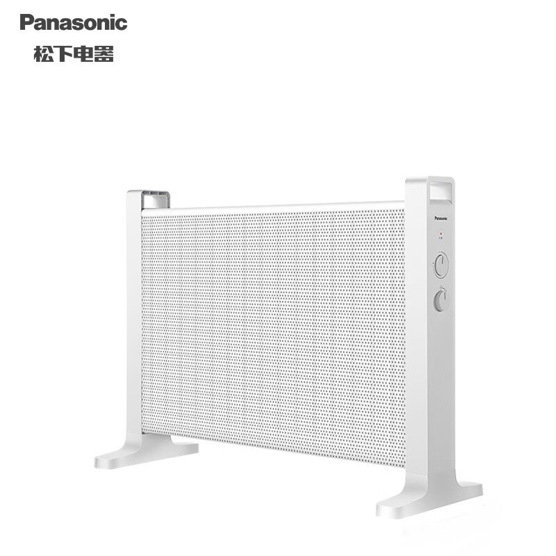 松下Panasonic 取暖器硅晶电热膜家用电暖器 智能恒温倾倒断电可壁挂电暖气 DS-E