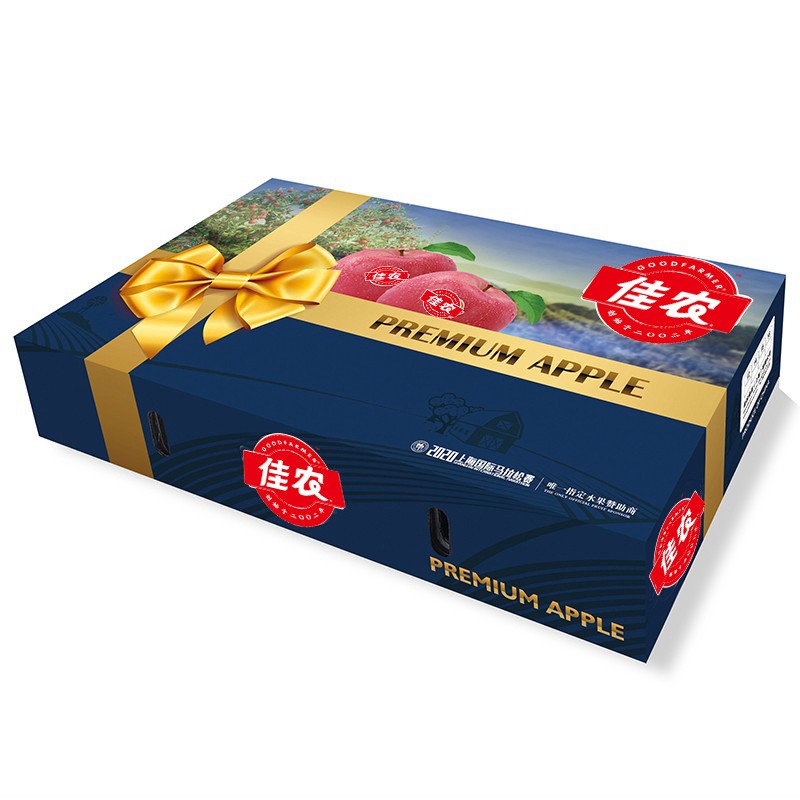 佳农 烟台特级红富士苹果 礼盒 15个装 苹果礼盒 单果重约210g 中秋水果礼盒