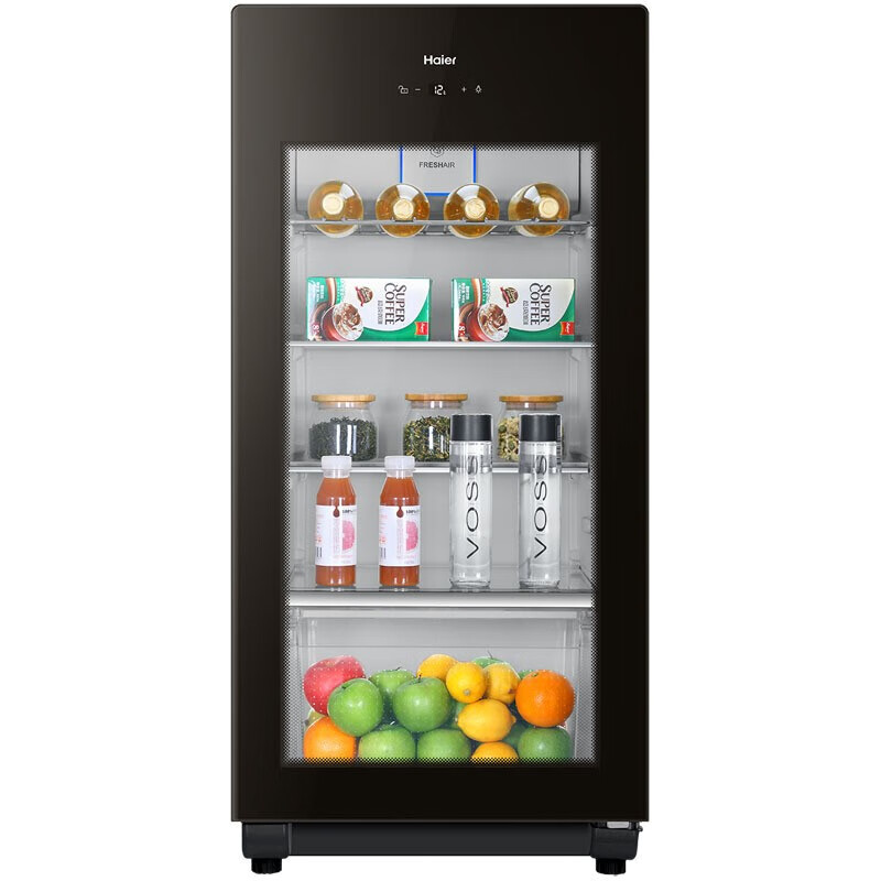 海尔（Haier）137升电脑控温冷藏柜暖藏冰吧 水果保鲜柜小型酒柜冰箱DS0137K