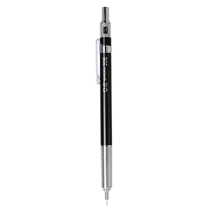樱花(SAKURA)金属自动铅笔活动铅笔绘图铅笔 避震笔芯防断 0.5mm黑色笔杆