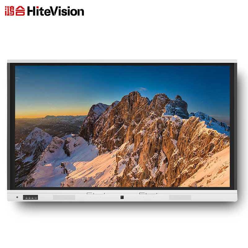 鸿合（HiteVision）办公视频会议系统电子白板教学一体机交互触摸电视 ICB-V86P+移动支架