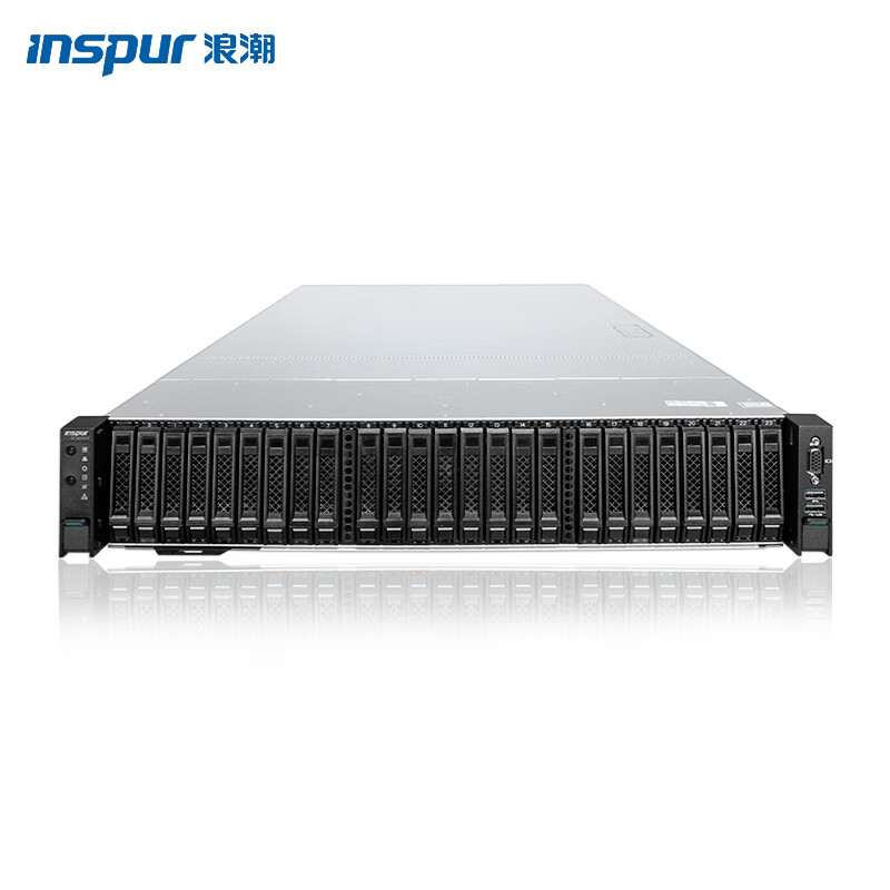 浪潮（INSPUR）NF5280M5 2U机架式服务器主机 2*银牌 4210R 10核2.4GHz/32G内存/4*8T SATA/PM8222/双电源