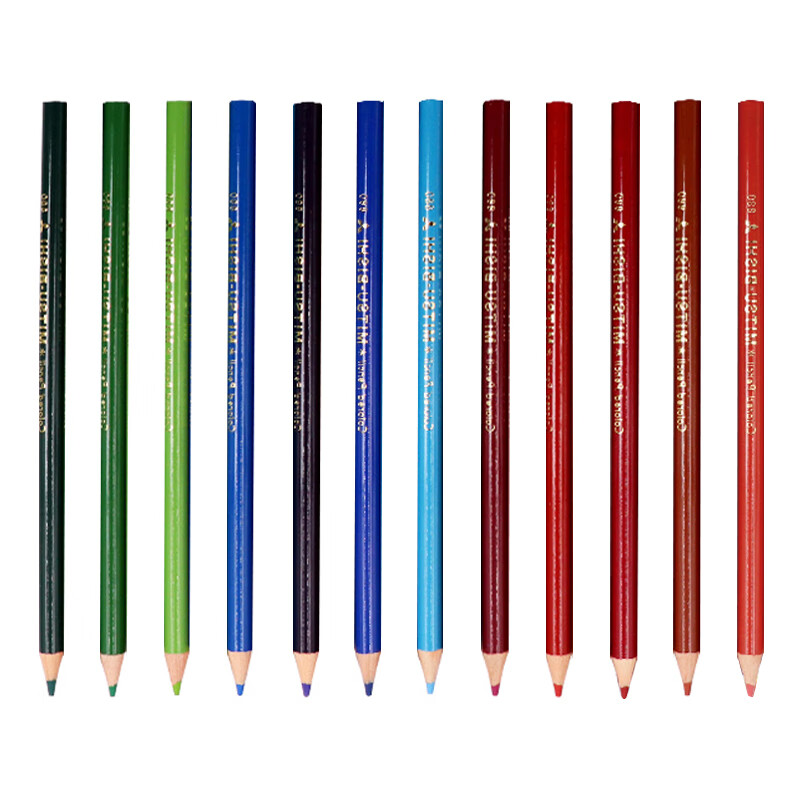 三菱（uni）24色油性彩色铅笔 木杆 绘画彩铅礼盒套装 880