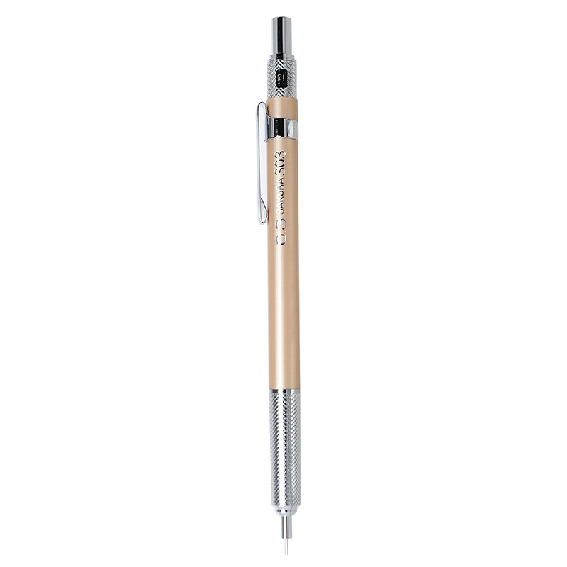 樱花(SAKURA)金属自动铅笔活动铅笔绘图铅笔 避震笔芯防断 0.3mm金色笔杆