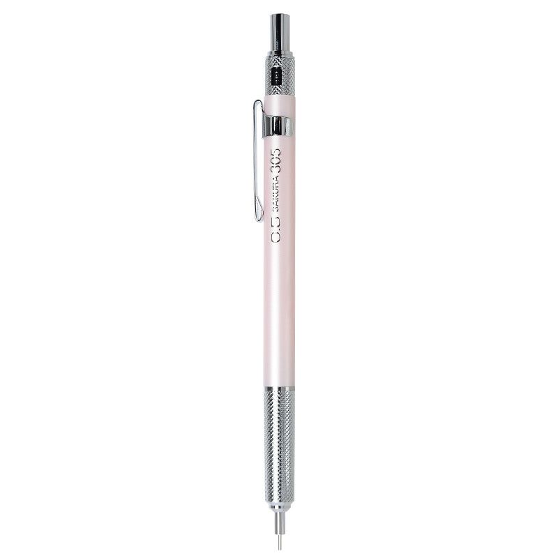 樱花(SAKURA)金属自动铅笔活动铅笔绘图铅笔 避震笔芯防断 0.5mm玫瑰金笔杆