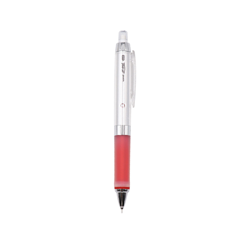 三菱（Uni）0.5自动铅笔 软胶笔握 铅芯自动旋转 学生活动铅笔 M5-858GG 红色